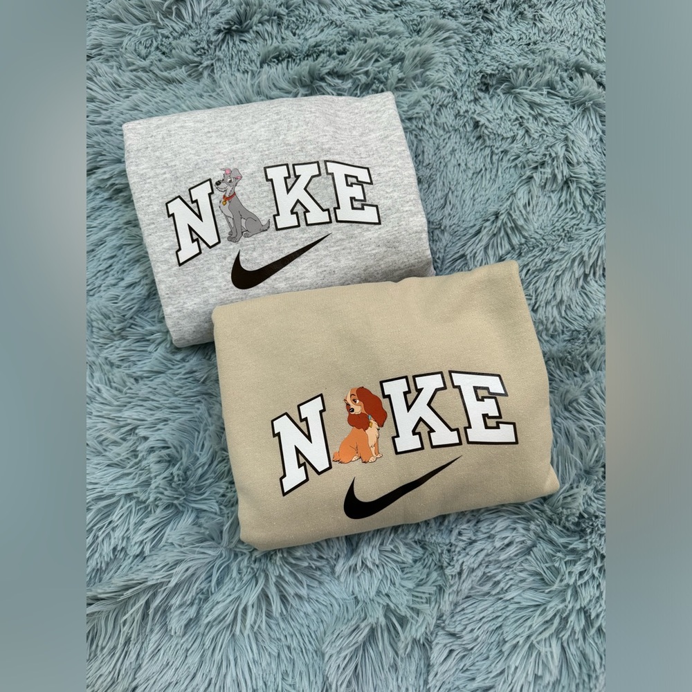 Crew neck Lady (Med) and The Tramp (Large) couple sweatshirts